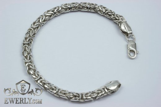 Bracelet "Fox tail (Valkyrie)" of sterling silver to buy 121008NKH