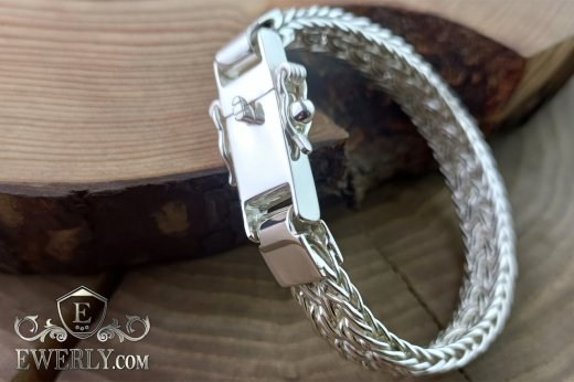Buy weaving Thai - silver bracelet 45 grams on hand