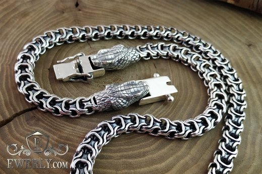 Buy weaving Ramses - silver chain 120 grams 60 cm