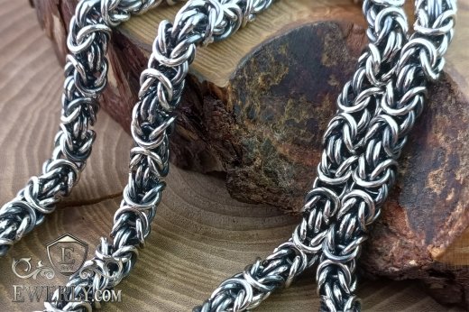 Плетение Мальвина, фото. Цепочки и браслеты из серебра