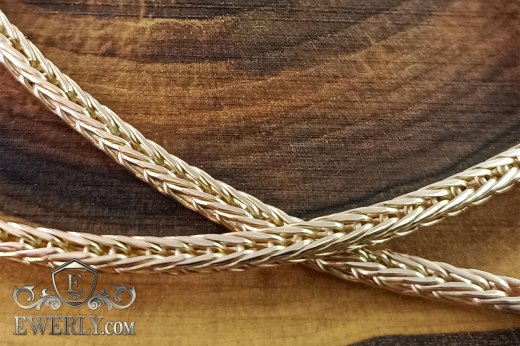 Плетение Колос из золота 585 пробы, купить цепочки и браслеты