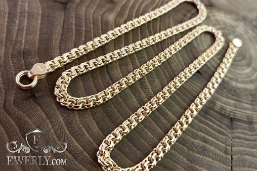 Gold chain "Bismarck" 30 grams, buy weaving "Bismarck" of gold