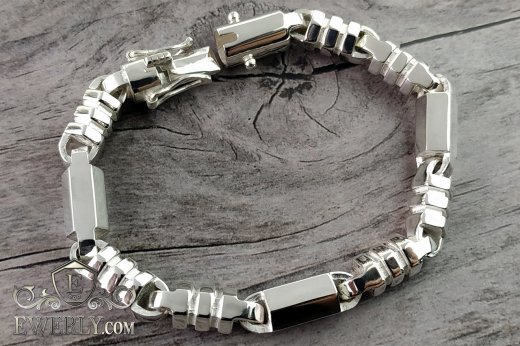 Thick silver bracelet 100 grams, buy 925 sterling silver 121500VG