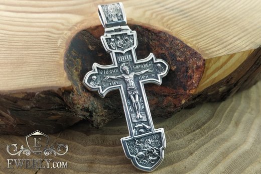 A cross like Oleksandr Usyk's. Silver cross with Alexander Nevsky