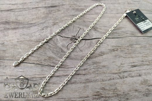 Chain "Anchor with edges" of  silver to buy 111006VV