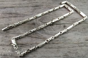 Chain "Casting No.1" of silver for men, фото